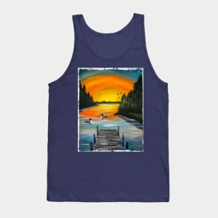 Loons at the Dock Tank Top